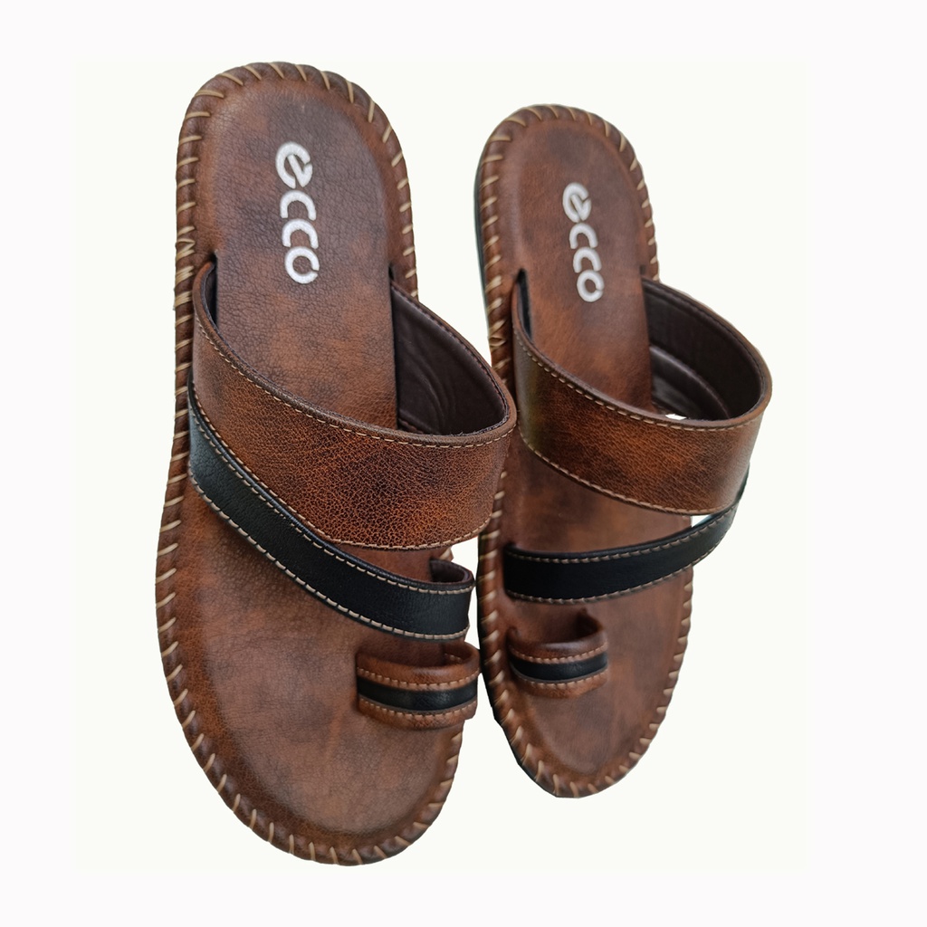 Ecco mens best sale leather sandals